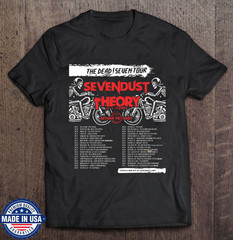 Theory of a Deadman The Dead Seven Tour Cotton T Shirt Size S-5XL