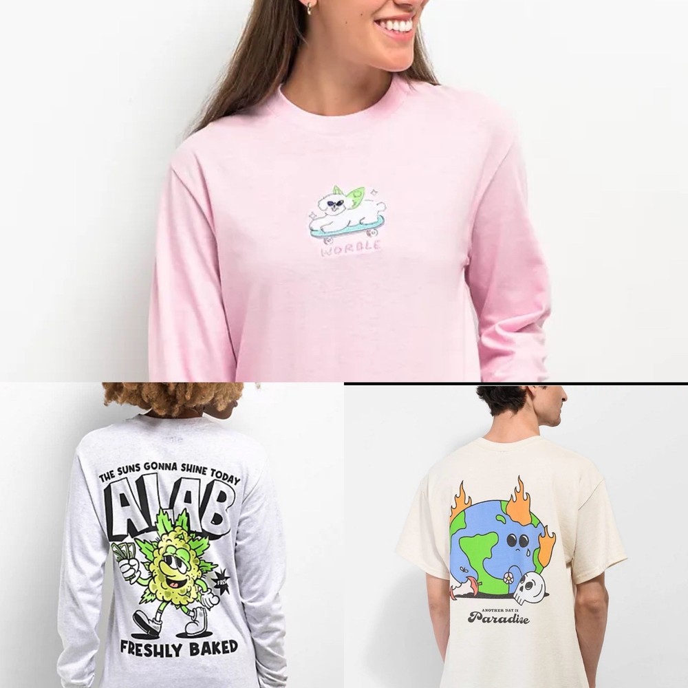Lot of 3 Tee Shirts ALAB Brand and Warble Brand Size XL New With Tags