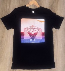 Bella + Canvas Graphic Print T Shirt Men’s Small Retro Geometric Diamond Pattern