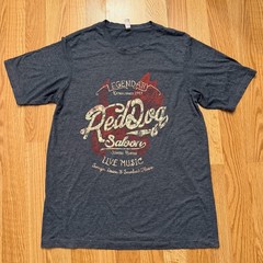 Vintage Red Dog Saloon Swingin Doors Sawdust Gray T-Shirt Nextlevel Men’s Medium