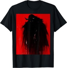 Red Demon Satan Baphomet Hell Occult Art Goth Dark Horror T-Shirt