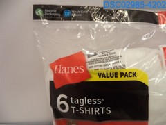 Qty= 1 (1 Pack of 6): Hanes: Men’s White Small Tagless T-Shirts 043935516154