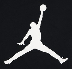 JORDAN Jumpman Logo Shirt sz L Large Black White Bred