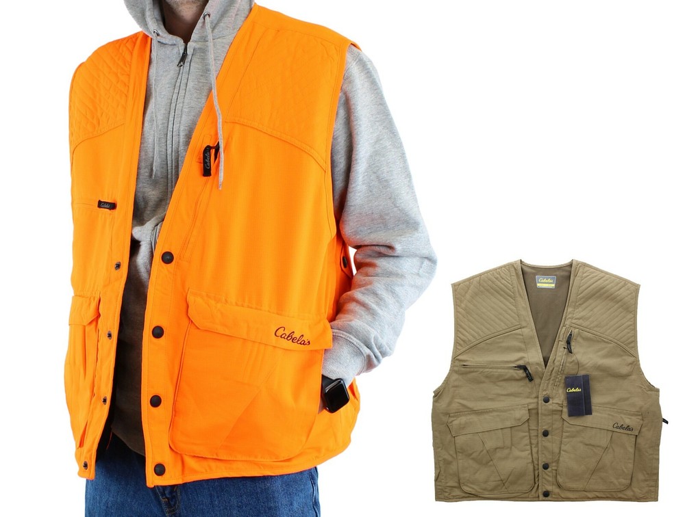 Cabela’s Men’s Hunting Vest Sportsman Outdoor Tactical Pack Gear Blaze Orange