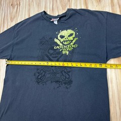 Vintage Y2K Voodoo Ride NASCAR Graphic T-Shirt Size 2XL Gray 2005