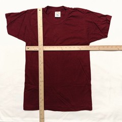 Vintage Cal Cru Adult S Maroon T-Shirt Short Sleeve Made in USA NOS
