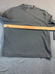 Van Heusen Essential Top Men’s Large Gray Cotton Blend Regular Fit Long Sleeve