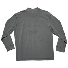 VTG Nike Mock Neck Shirt Men L Gray Long Sleeve Base Layer Swoosh Silver Tag Y2K