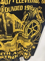 Vintage Unionmade Teamsters 90s Local 407 Cleveland All Over Graphic Tee Size XL