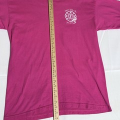 Bayside VTG Tee, USA, 100% Cotton, Spokane FD, Pink, Women’s, Large