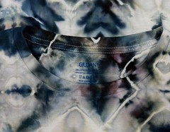 Handmade Ice Tie Dye T-Shirt 2XL Mens Womens Soft Cotton Black Grey Glitch