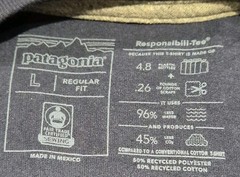 MENS PATAGONIA RESPONSIBILI-TEE SIZE LARGE