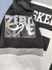 New Jack Skellington Hockey Jersey Disney Embroidered Back Graphic Print Front