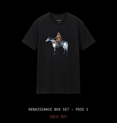 *SEALED Beyoncé Renaissance Act i Box Set T-Shirts Poses: 1, 2, 3, 4 Size-Medium