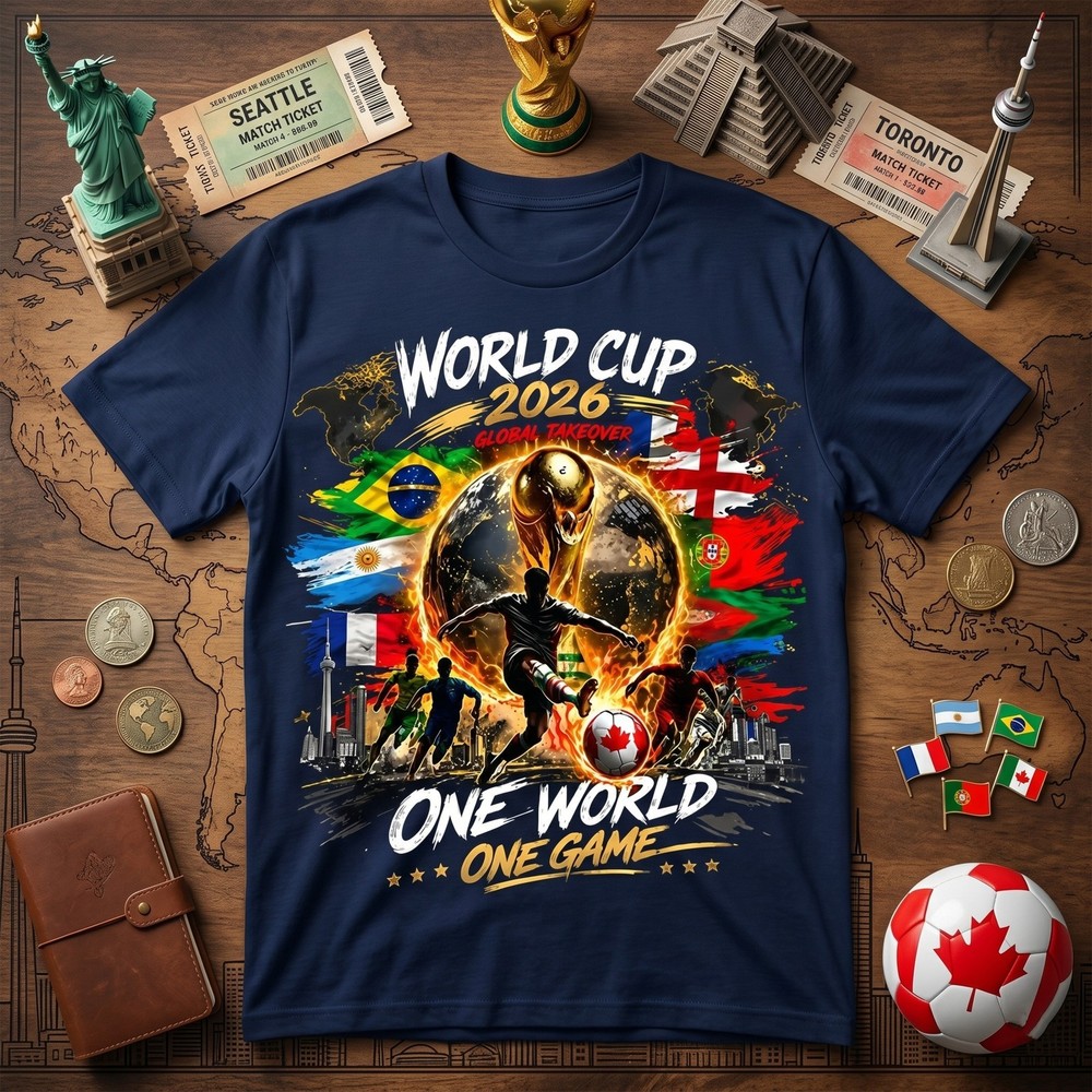 World Cup 2026 Shirt, Soccer Fan Tee, Football Gift for Sports Lovers