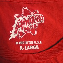 Amoeba Music T-shirt Red XL Hollywood Record Store