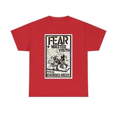 Fear Vintage Punk Rock Flyer Unisex Heavy Cotton Tee