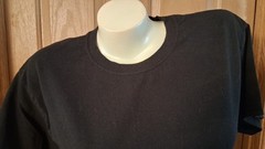 Hanes Comfort Blend Black Tee Crew Neck Short Sleeves Size M