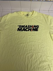 The Smashing Machine T Shirt A24 IMAX NEW PROMO Size L Large Yellow Neon RARE