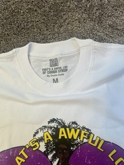 That’s a Awful Lot of Cough Syrup Veniceball White Graphic Logo Tee Men M
