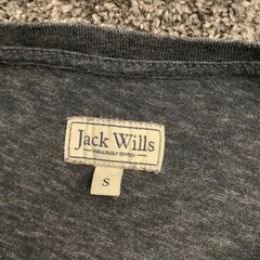 Jack Wills Mens Grey Short Sleeve Pocket Crew Neck Tee Size S Cotton Poly Blend