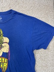 WWE Ultimate Warrior T-Shirt Mens 2XL Blue Good Graphic Tee WWE Legends