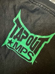 Men’s Vintage Y2K TapOut MPS Tee Green Foil Snake Size XXL