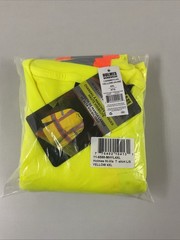 Holmes Workwear Hi-Vis Long Sleeve T-Shirt, Yellow, Size 4XL