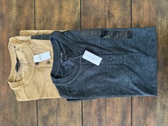 2 Banana Republic Mens Short Sleeve Crew Neck Premium Wash T-Shirts/Size Small