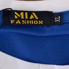 MIA Fashion Men’s Size XL Blue White Short Sleeve New York Graphic T-Shirt NWT