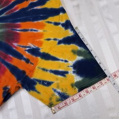 Gildan Heavy Cotton Tie-Dye Short Sleeve Crew Neck Cotton T-Shirt XL Hand-dyed