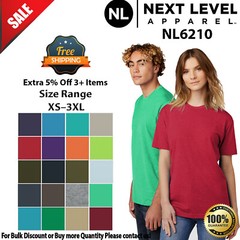 Next Level N6210 Unisex Short Sleeve CVC Crew Neck Stylish T-Shirt