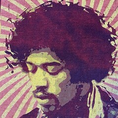 JIMI HENDRIX Licensed Rock T-Shirt 2004. XL (VTG) ODM Authentic Hendrix Preowned