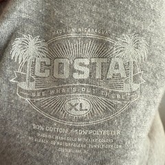 Costa Del Mar Men’s XL Graphic T-Shirt 2 Pack Bundle Gray Navy Fishing Surf