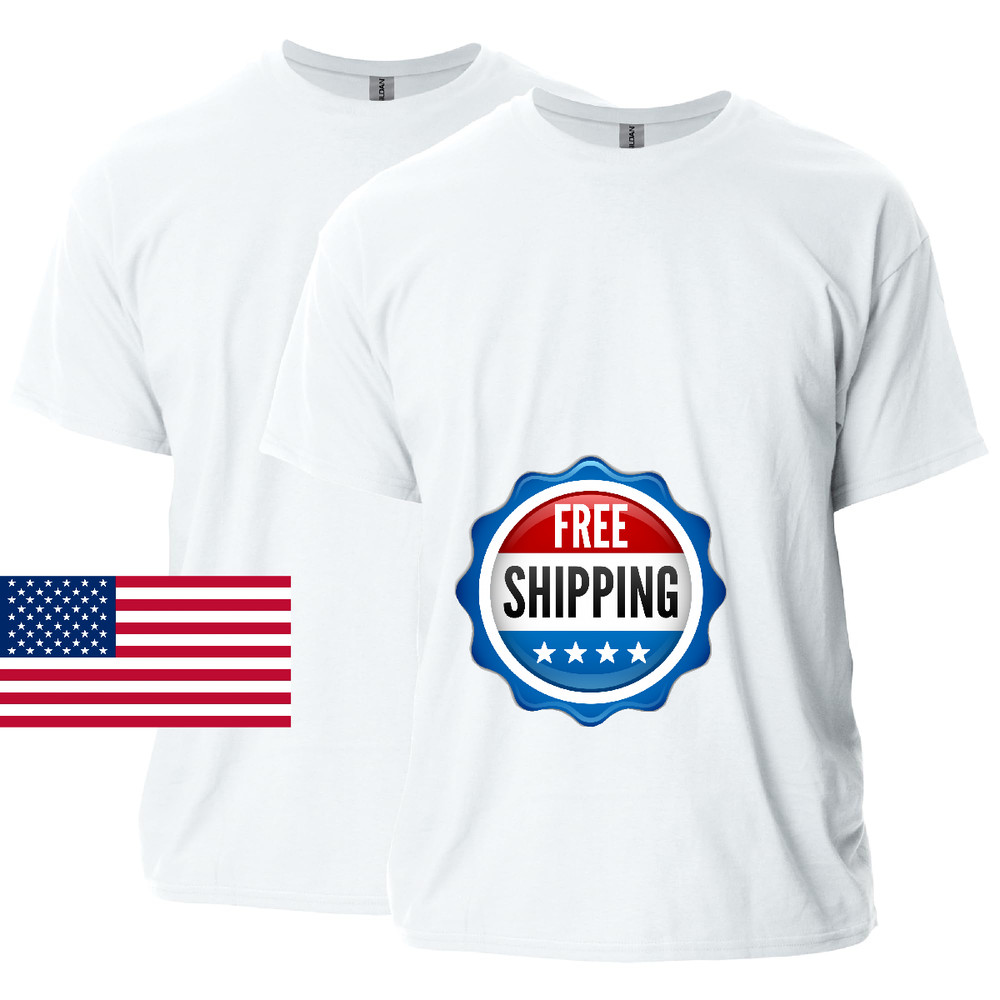 Gildan Adult Ultra Cotton T-Shirt, Style G2000, Multipack, White (2-Pack), Large
