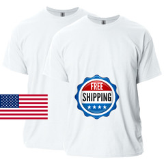 Gildan Adult Ultra Cotton T-Shirt, Style G2000, Multipack, White (2-Pack), Large