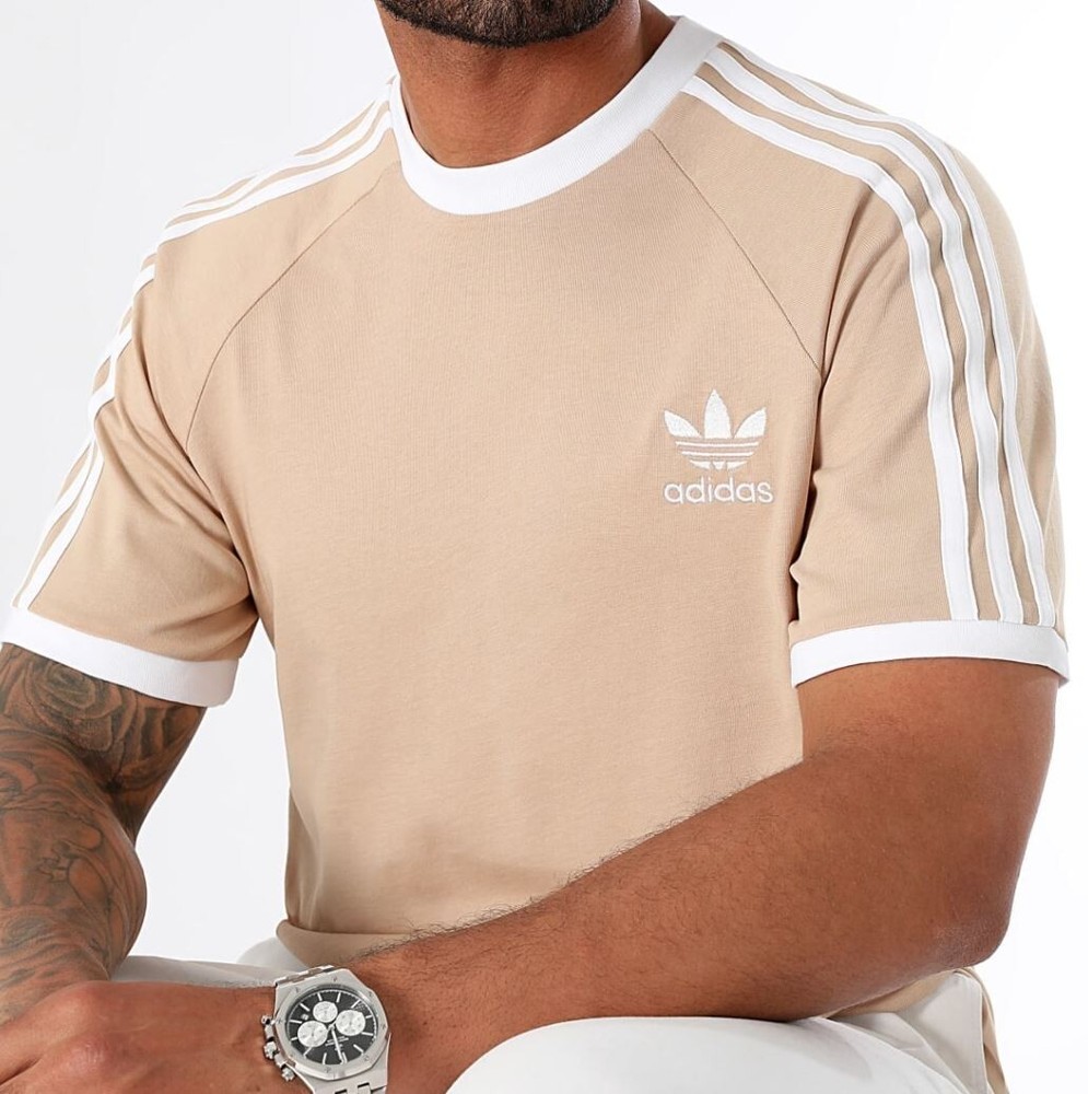 NEW MENS ADIDAS ORIGINALS CALIFORNIA 3 STRIPES TREFOIL SHIRT ~SIZE MEDIUM IZ2366