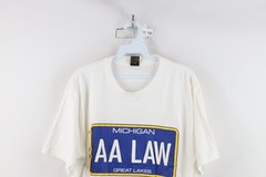 Vtg 70s 80s Mens Large University of Michigan Ann Arbor Law Lawyer T-Shirt USA
