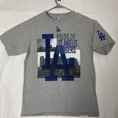 LOS ANGELES DODGERS BASEBALL Genuine Merchandise Gray T-shirt Mens Size M