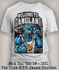 10 XL Pro Club Big Tall Graphic White Tee Shirt Custom 10XL proclub y