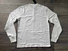 RAG & BONE MENS CLASSIC SLUB HENLEY LONG SLEEVE JERSEY, WHITE, NWT $168