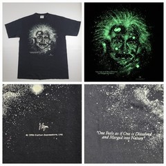 Vintage 1993 Albert Einstein Big Bang E=mc2 Space Galaxy GLOW IN THE DARK SIZE M
