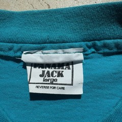 Vintage 90s Panama Jack Blue Graphic T Shirt Large Single Stitch Made In USA