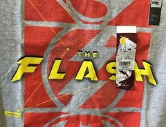DC Comics THE FLASH Super Icons Men’s S, M, L, XL, 2X, 3XL Heathr Gray Shirt S/S