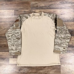 Rothco Military Shirt Mens Large Beige Camo Long Sleeve Desert Camo