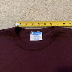 VTG Champion Maroon Plum HeavyWeight Cotton Lot Of T Shirt Large (12) & XL (12)