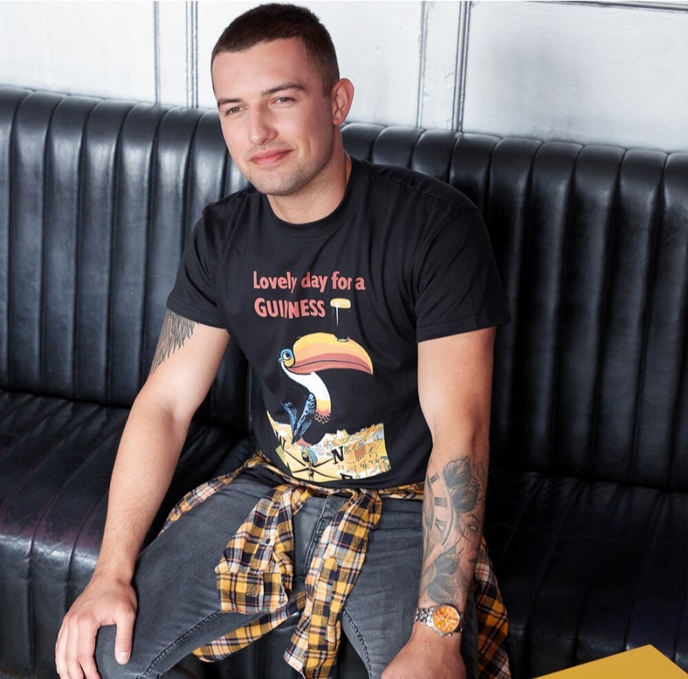Lovely Day for a Guinness Black T-Shirt Cotton Men’s Beer Toucan Summer Tee Tee