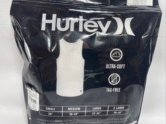 Hurley ~ Men’s 3-Pack Ribbed Tank Cotton Blend Tag Free White ~ XL (46-48)
