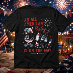 Patriotic Parent Pregnancy 4th of July T-Shirt