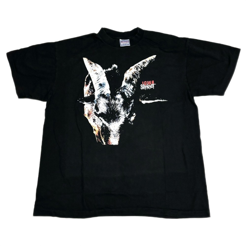 Slipknot Vintage IOWA Goat Head Heavy Metal 90s Band Rock XL T-Shirt REPRINT